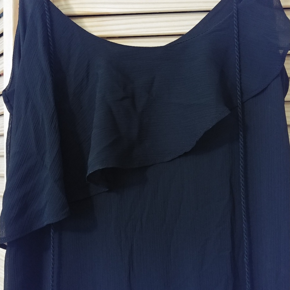 Xhilaration Black Asymmetrical maxi dress